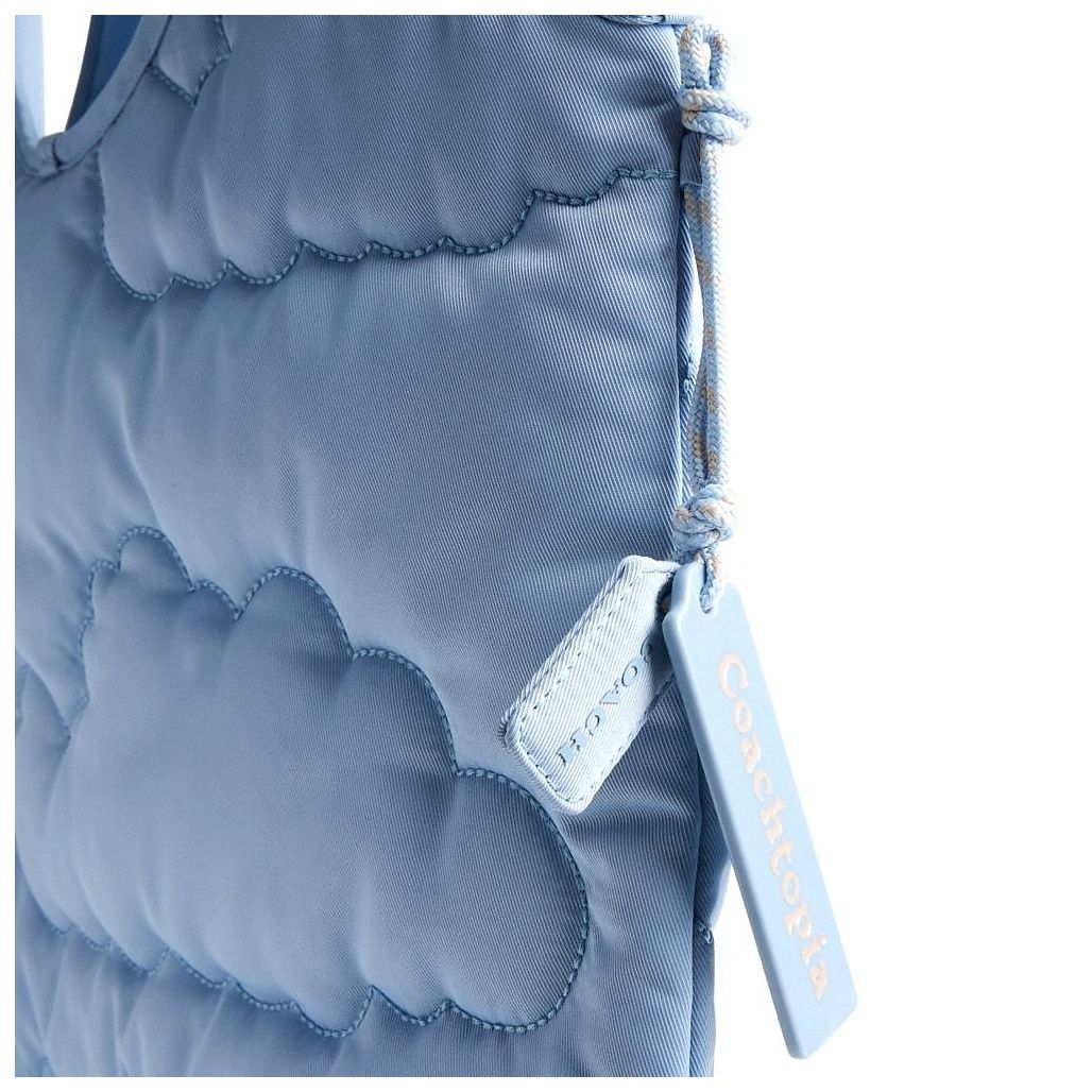 코치 Coachtopia Loop Flat Tote In Recycled Polyester With Cloud Quilting 이미지