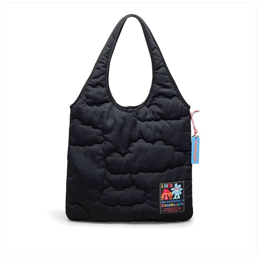 코치 Coachtopia Loop Flat Tote With Cloud Quilting 이미지