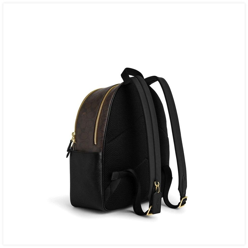 코치 Court Backpack In Signature Canvas 이미지