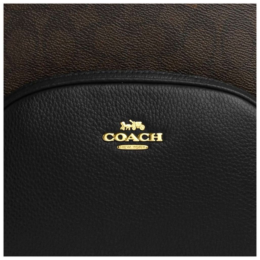 코치 Court Backpack In Signature Canvas 이미지