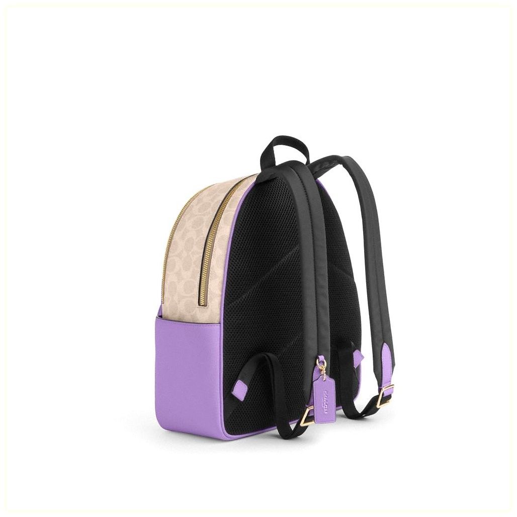 코치 Court Backpack In Signature Canvas 이미지