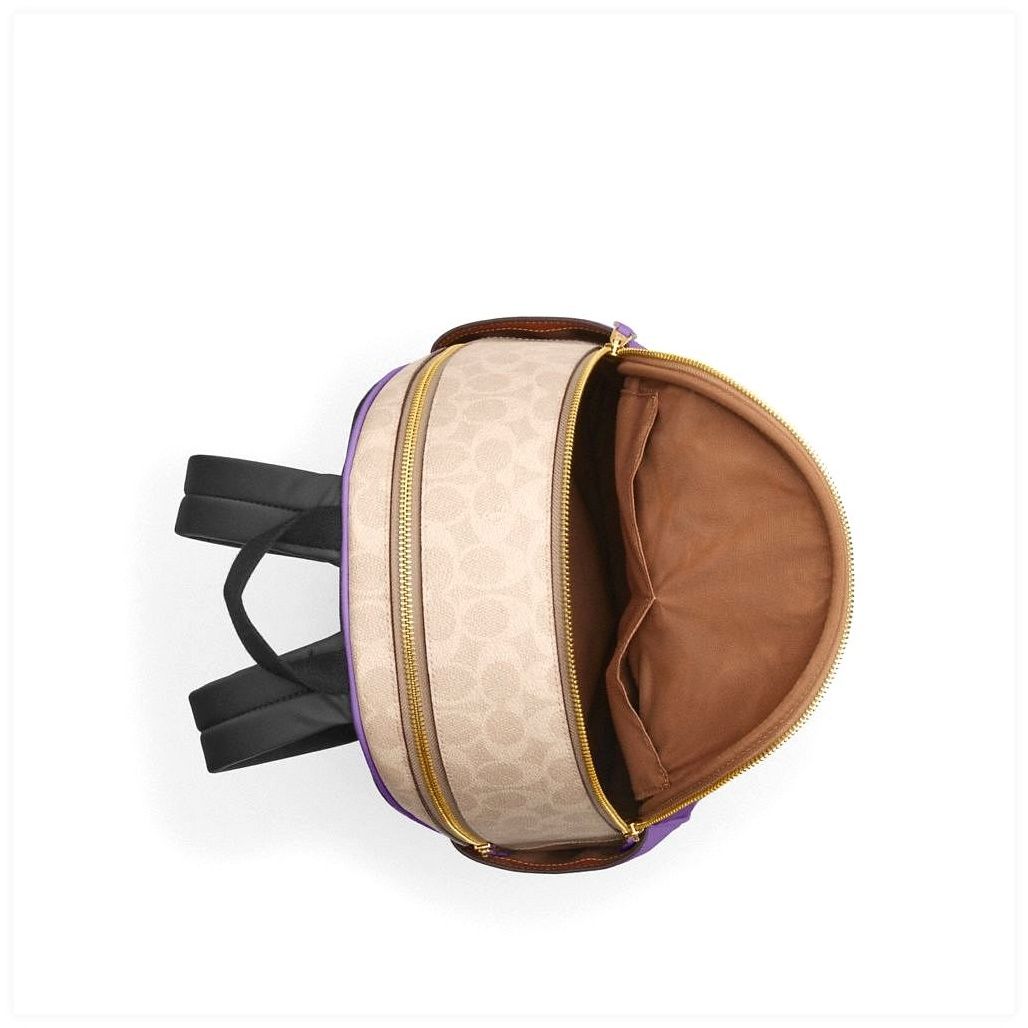 코치 Court Backpack In Signature Canvas 이미지
