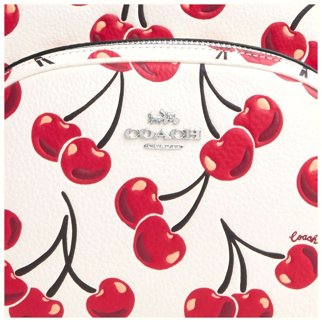 코치 Court Backpack With Cherry Print 이미지