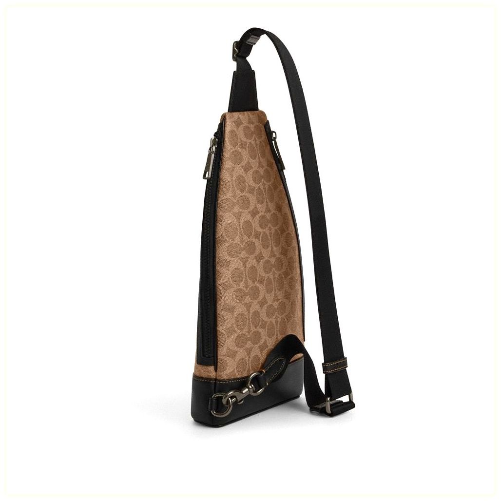 코치 Dominic Sling Pack In Signature Canvas 이미지