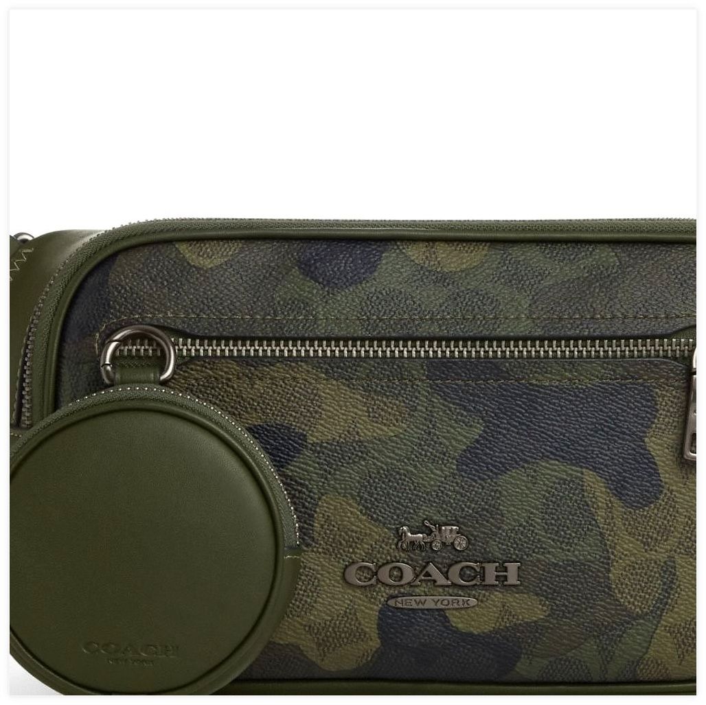 코치 Elias Belt Bag In Signature Camo Print 이미지
