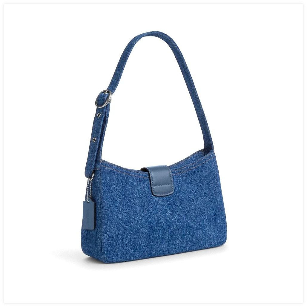 코치 Eliza Shoulder Bag In Signature Denim 이미지