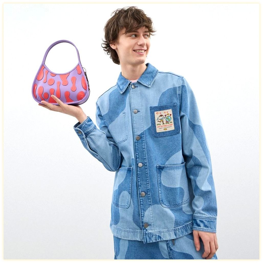 코치 Ergo Bag In Coachtopia Leather With Lava Appliqué 이미지