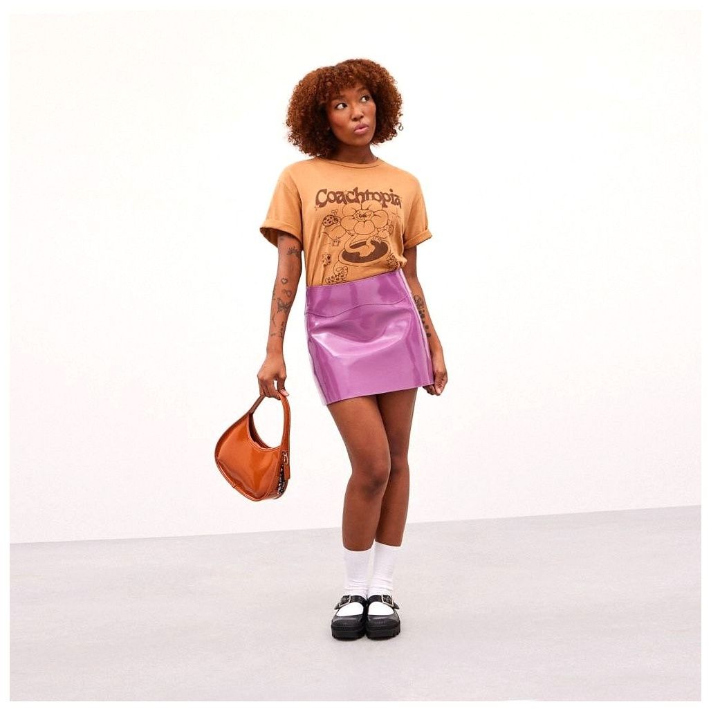 코치 Ergo Bag In Crinkle Patent Coachtopia Leather 이미지