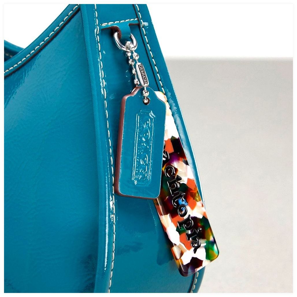 코치 Ergo Bag In Crinkle Patent Coachtopia Leather 이미지