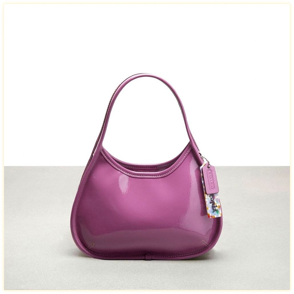 코치 Ergo Bag In Crinkle Patent Coachtopia Leather 이미지