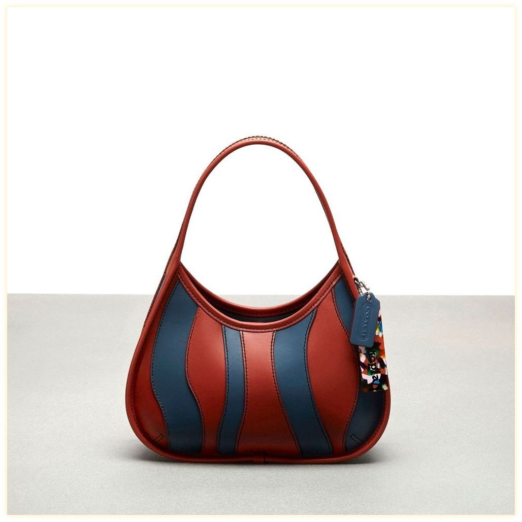 코치 Ergo Bag In Wavy Stripe Upcrafted Leather 이미지