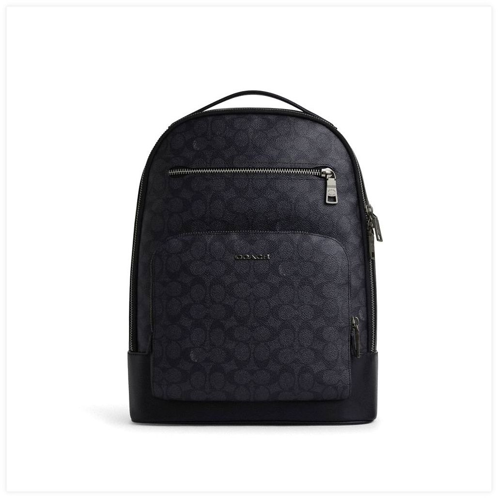 코치 Ethan Backpack In Signature Canvas 이미지
