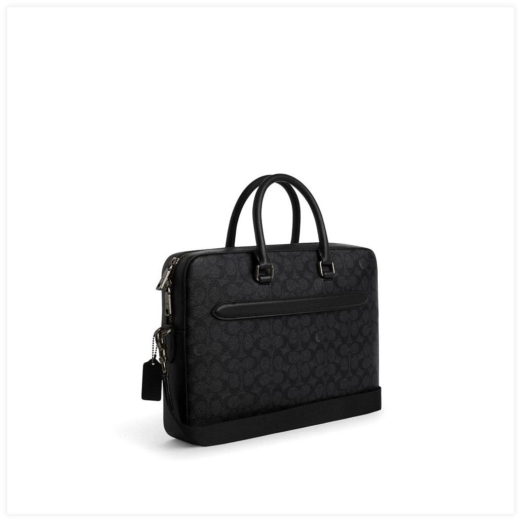 코치 Ethan Slim Brief In Signature Canvas 이미지