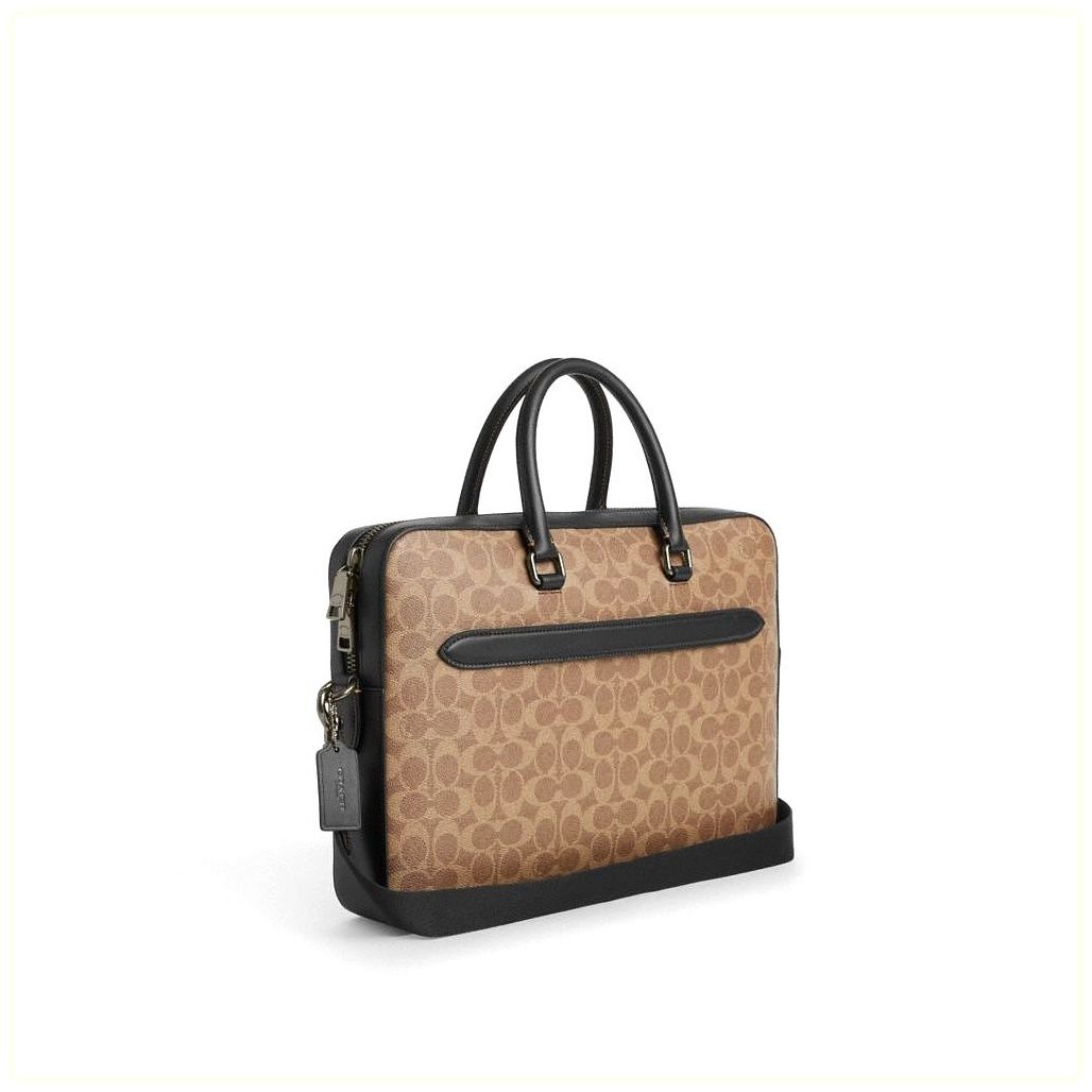 코치 Ethan Slim Brief In Signature Canvas 이미지