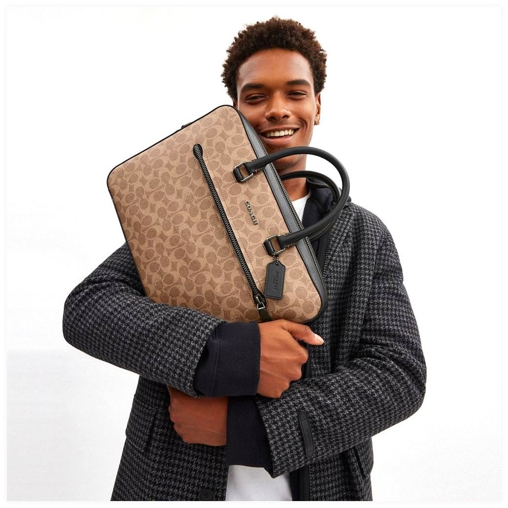 코치 Ethan Slim Brief In Signature Canvas 이미지