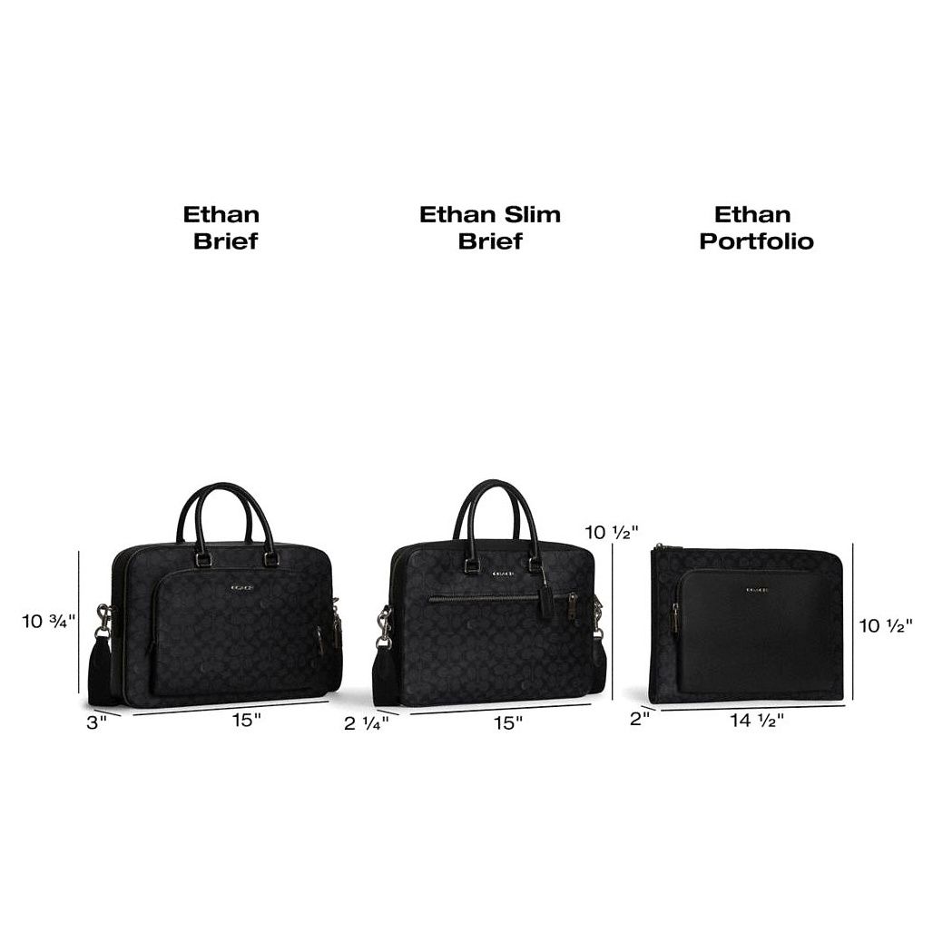 코치 Ethan Slim Brief In Signature Canvas 이미지