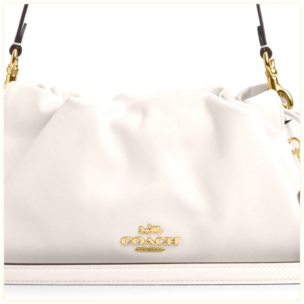 코치 Faye Shoulder Bag With Ruching 이미지