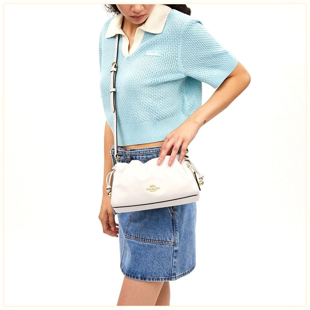 코치 Faye Shoulder Bag With Ruching 이미지