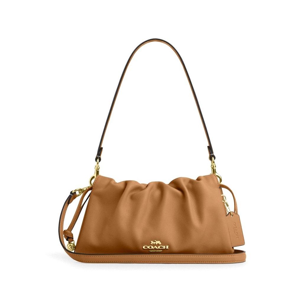 코치 Faye Shoulder Bag With Ruching 이미지