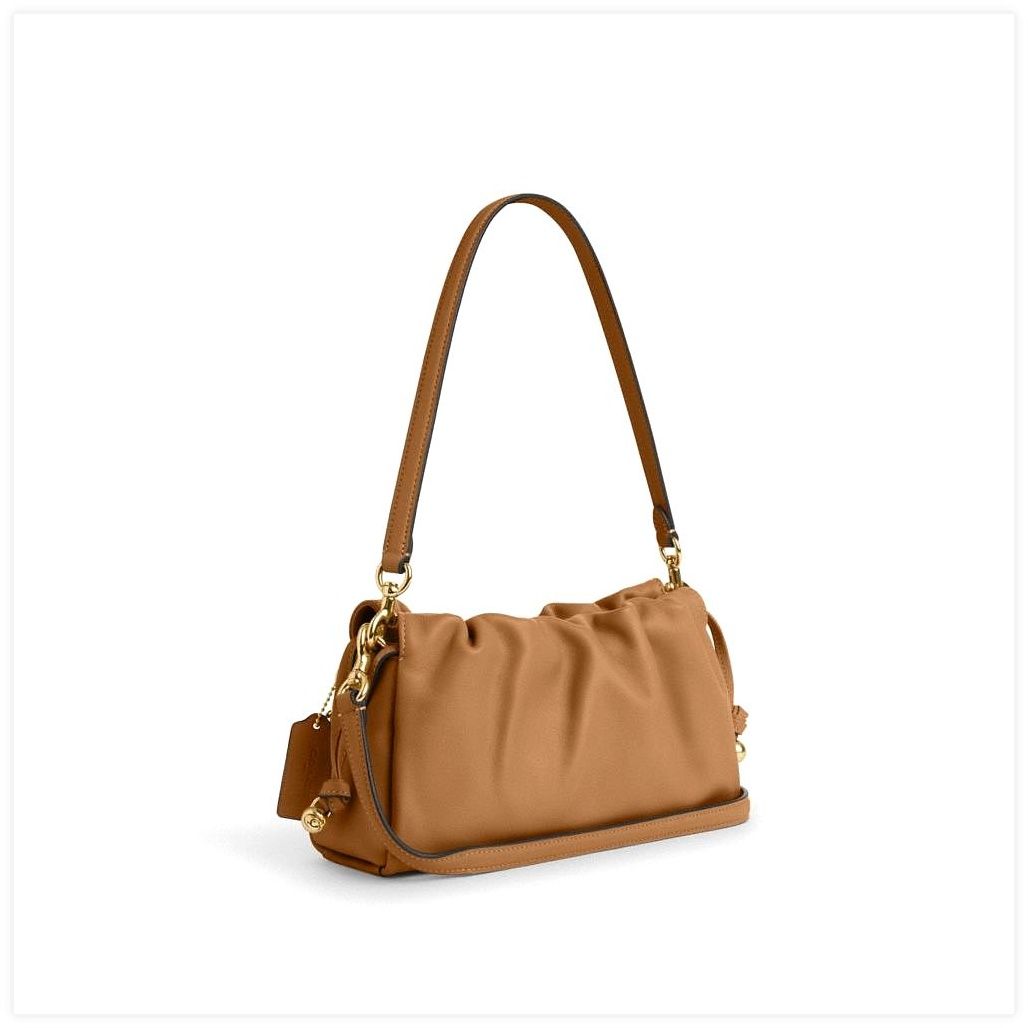 코치 Faye Shoulder Bag With Ruching 이미지