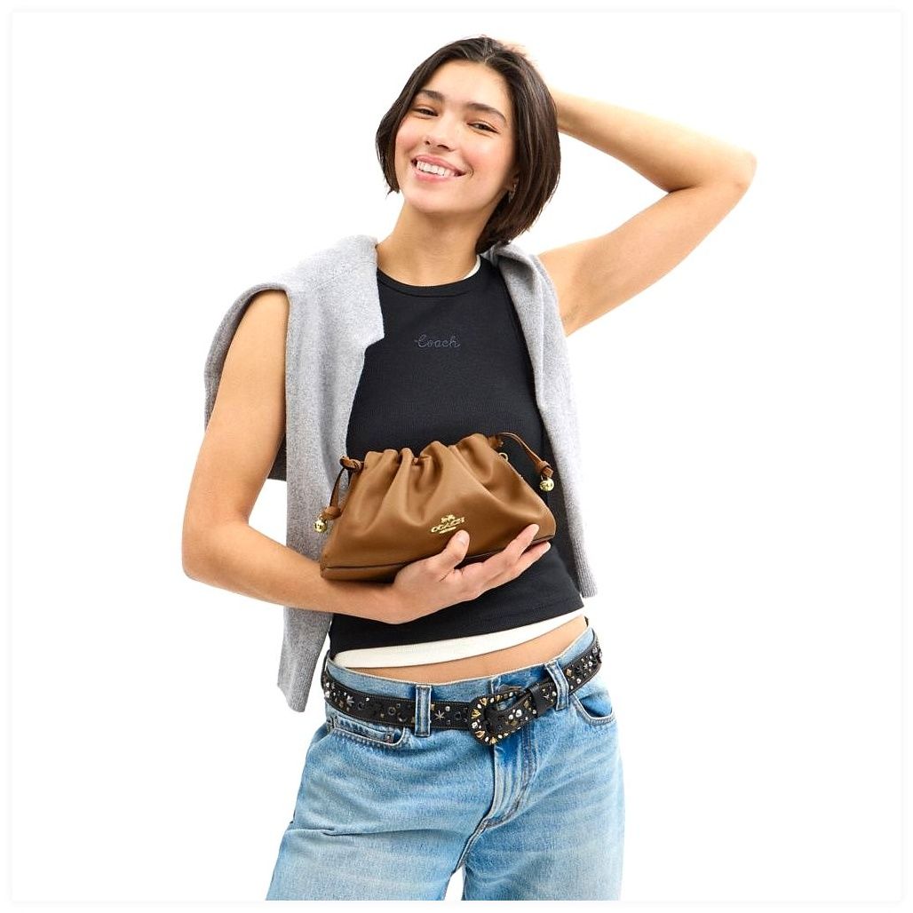 코치 Faye Shoulder Bag With Ruching 이미지