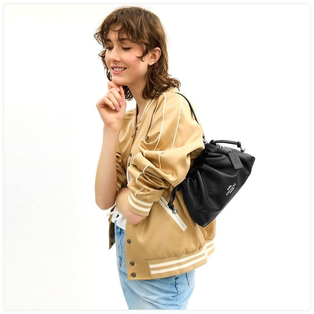 코치 Faye Shoulder Bag With Ruching 이미지