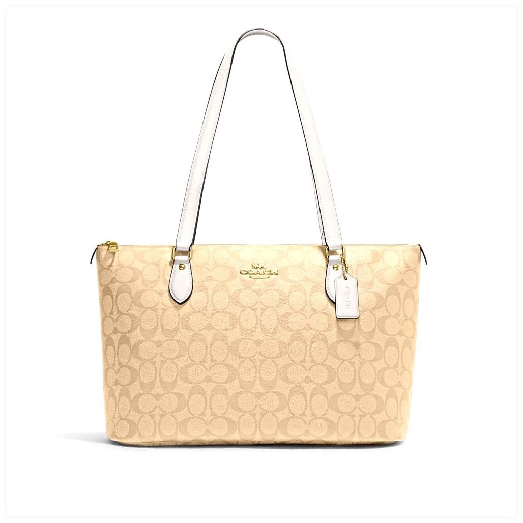 코치 Gallery Tote Bag In Signature Canvas 이미지