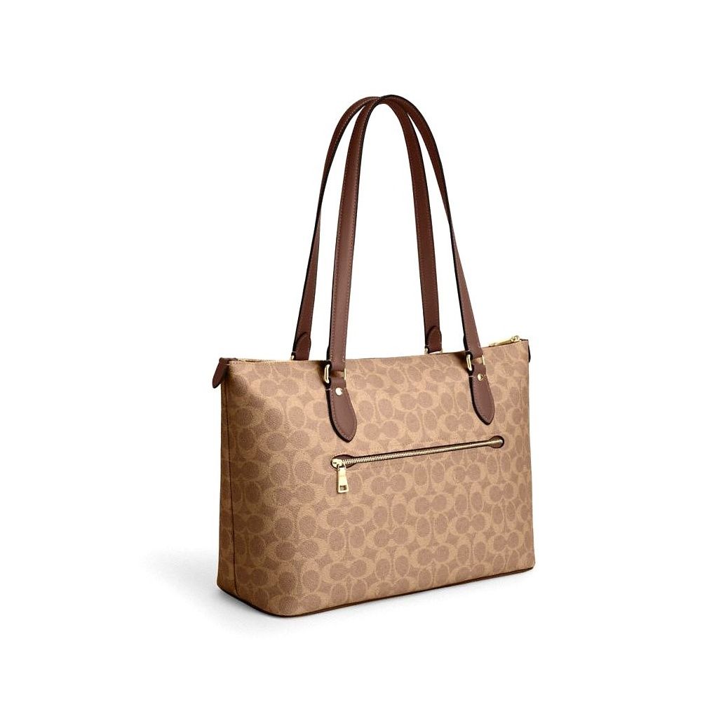 코치 Gallery Tote Bag In Signature Canvas 이미지