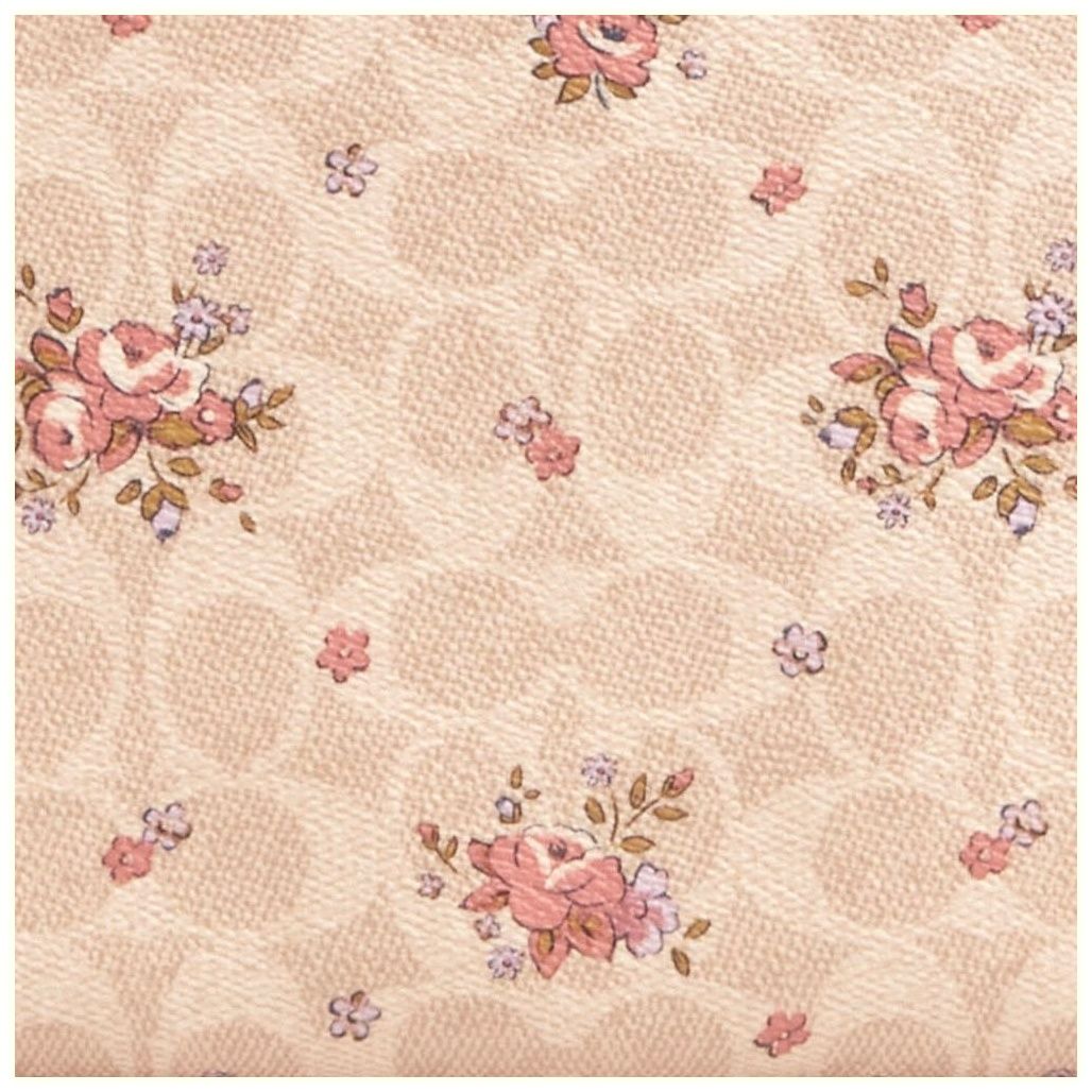 코치 Gallery Tote Bag In Signature Canvas With Floral Print 이미지
