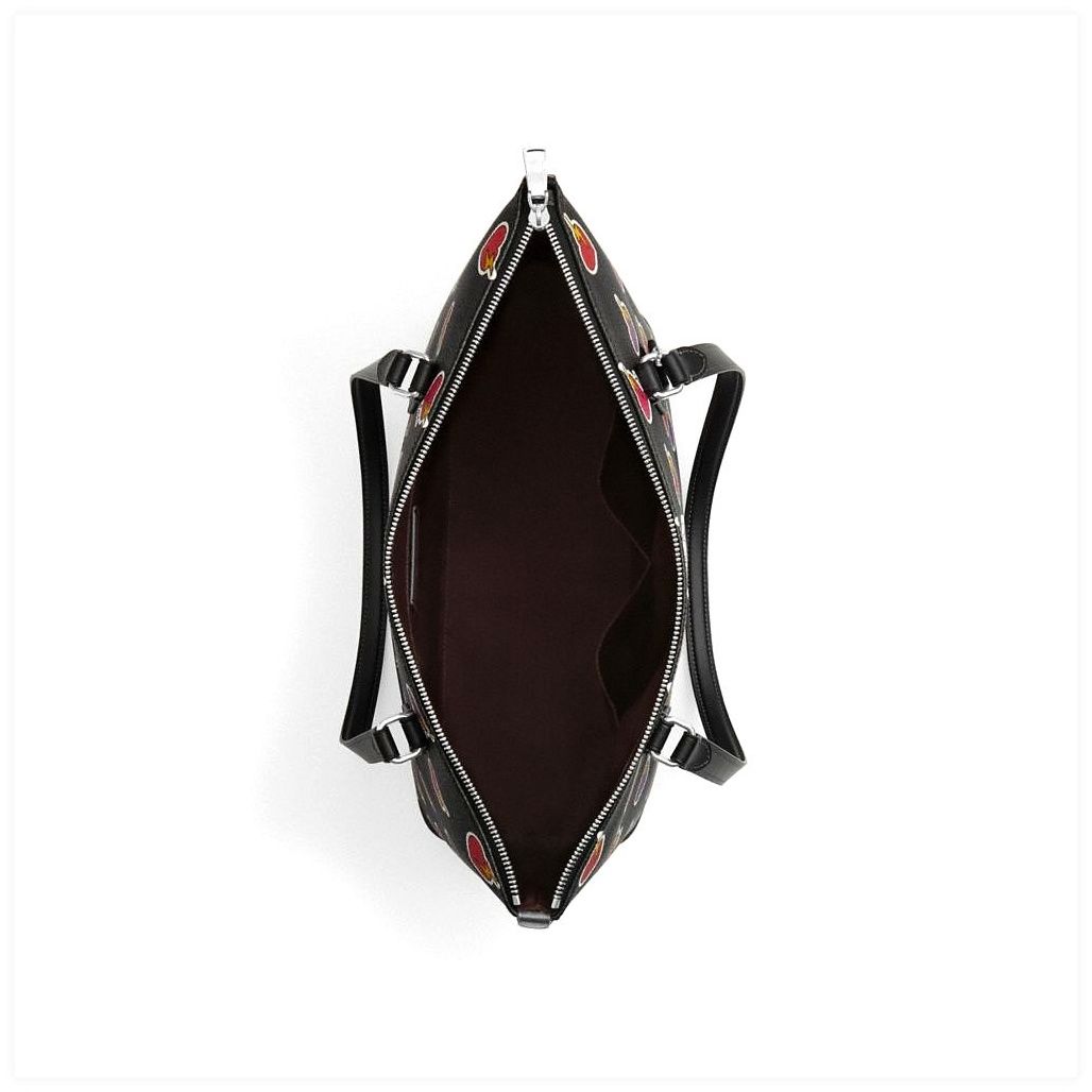 코치 Gallery Tote Bag With Heart Bolt Print 이미지