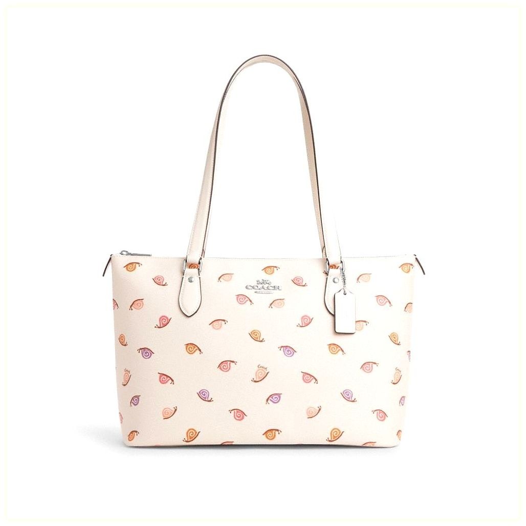 코치 Gallery Tote Bag With Snail Print 이미지