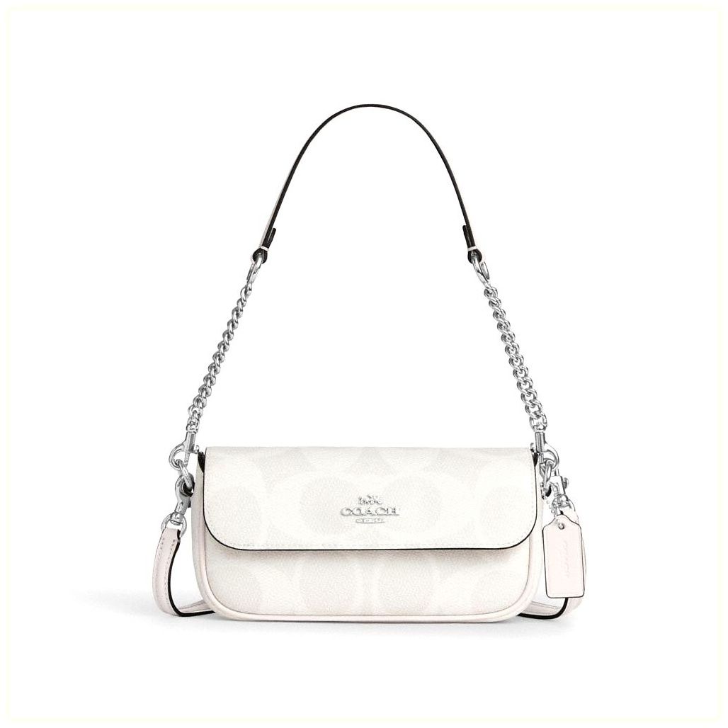 코치 Hailey Flap Bag In Signature Canvas 이미지