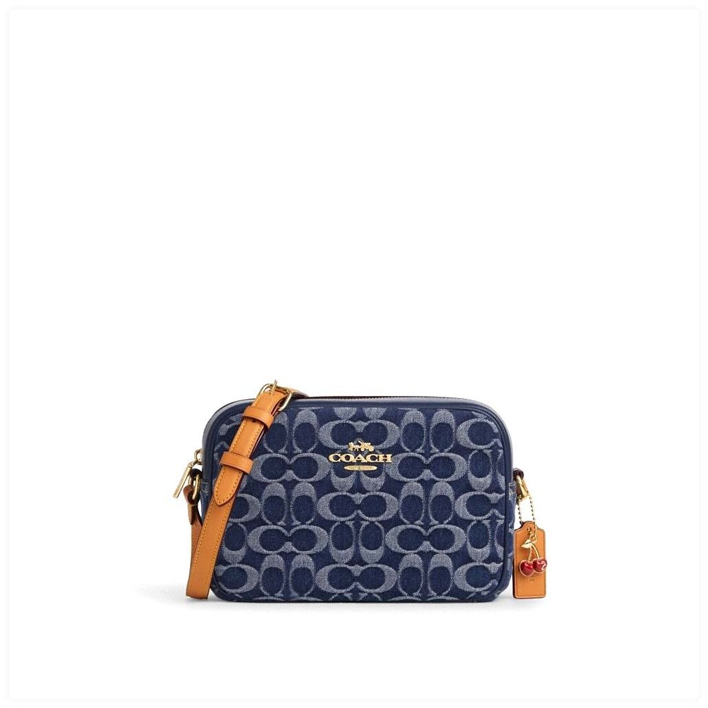코치 Jamie Camera Bag In Signature Denim 이미지