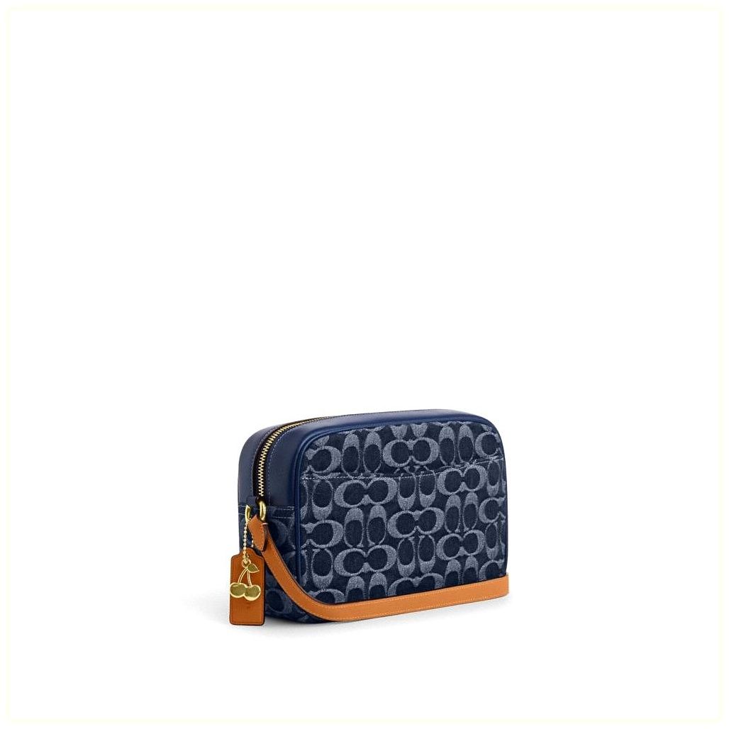 코치 Jamie Camera Bag In Signature Denim 이미지