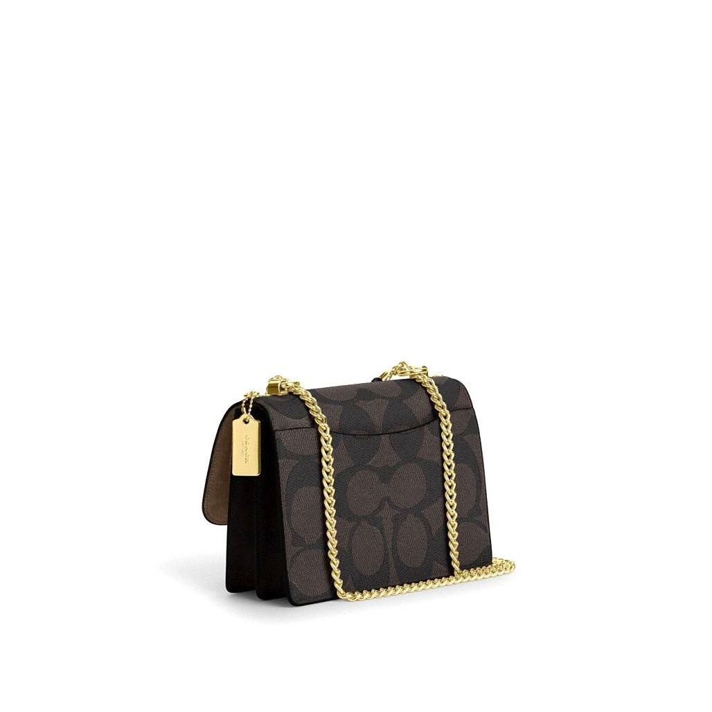 코치 Klare Crossbody Bag In Blocked Signature Canvas 이미지