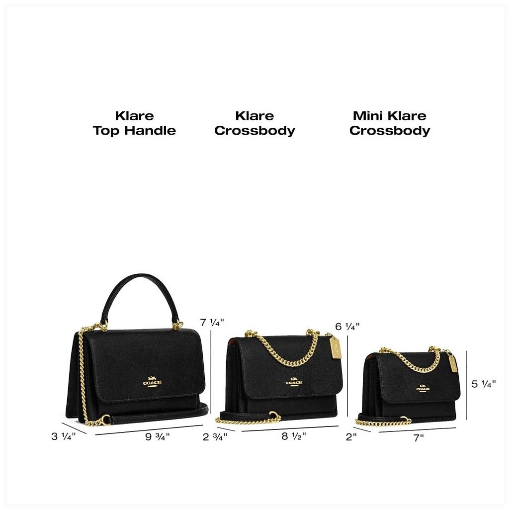 코치 Klare Crossbody Bag In Blocked Signature Canvas 이미지