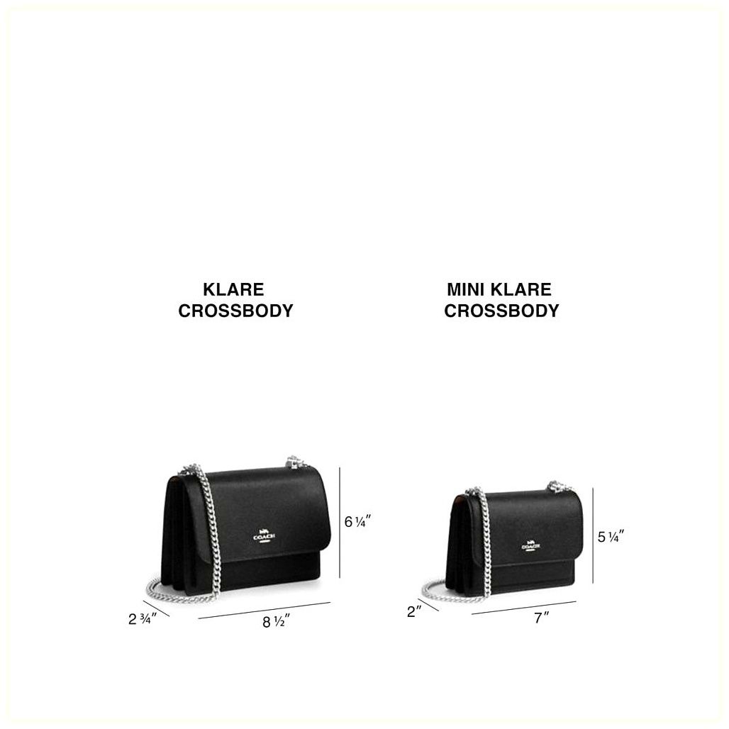 코치 Klare Crossbody Bag In Blocked Signature Canvas 이미지