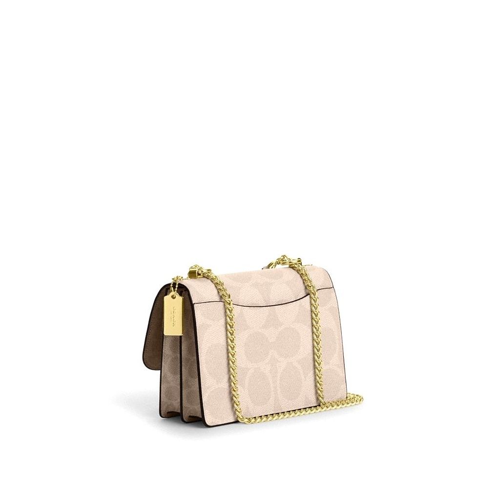코치 Klare Crossbody Bag In Blocked Signature Canvas 이미지