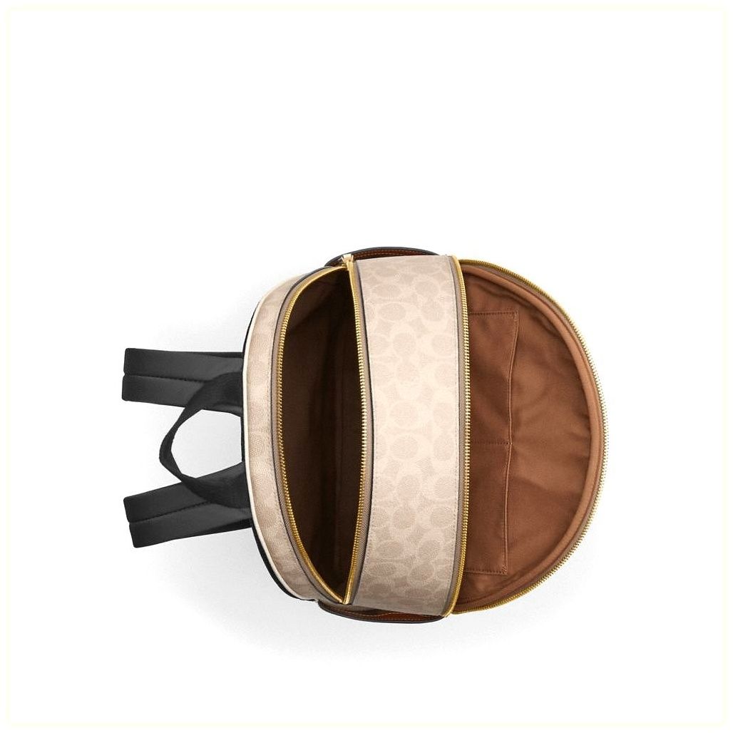 코치 Large Court Backpack In Signature Canvas 이미지
