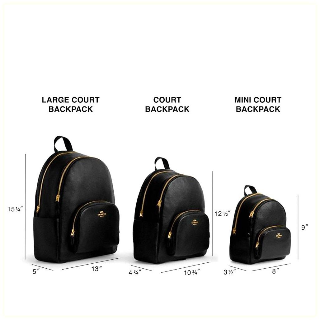 코치 Large Court Backpack In Signature Canvas 이미지