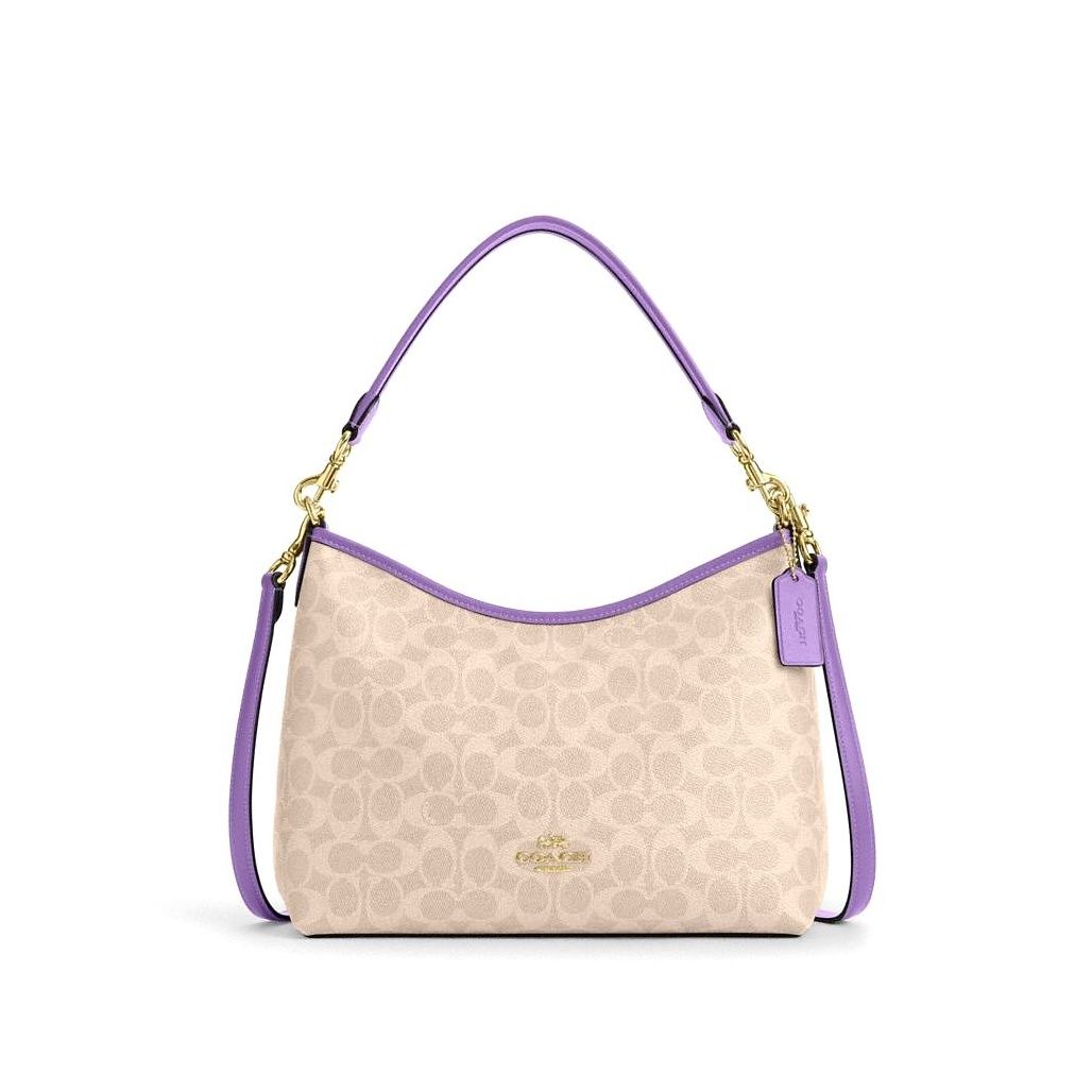 코치 Laurel Shoulder Bag In Signature Canvas 이미지