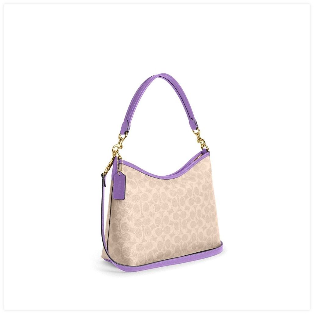 코치 Laurel Shoulder Bag In Signature Canvas 이미지