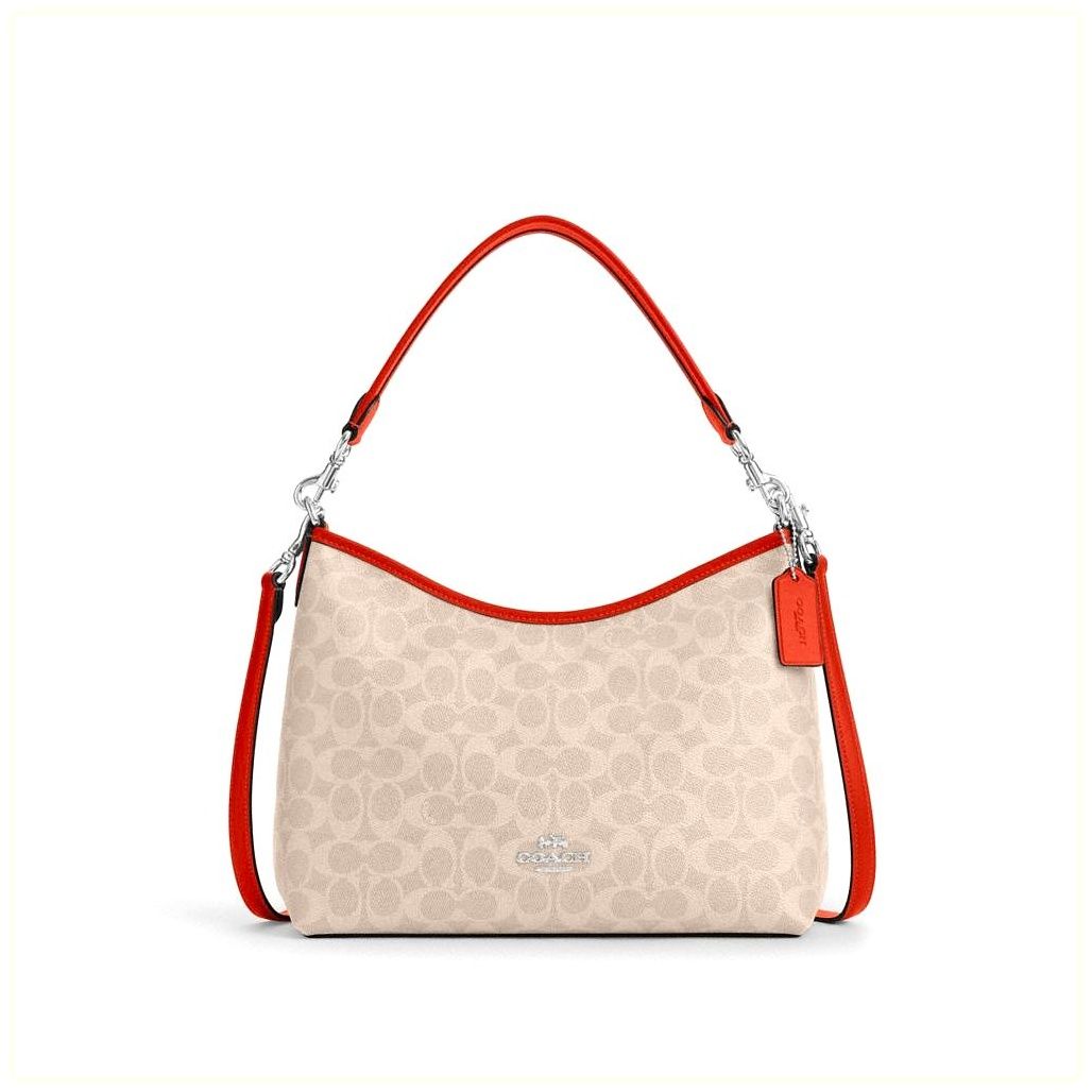 코치 Laurel Shoulder Bag In Signature Canvas 이미지