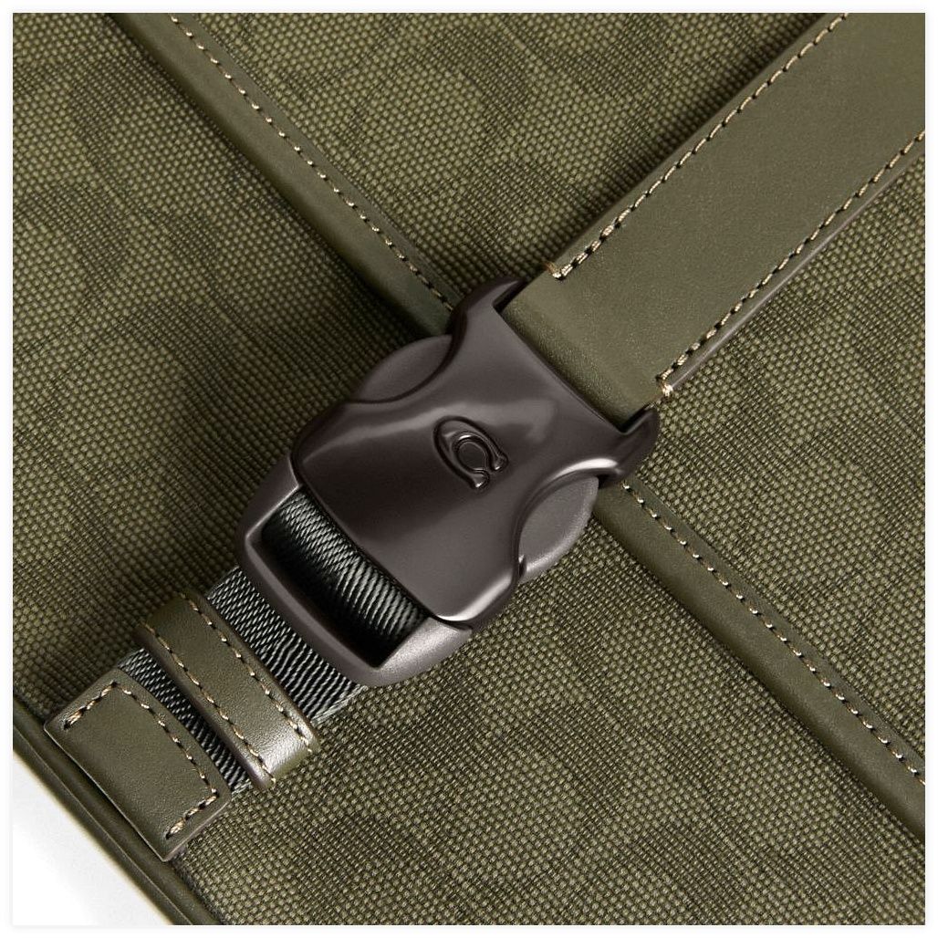 코치 League Messenger Bag In Signature Canvas Jacquard 이미지