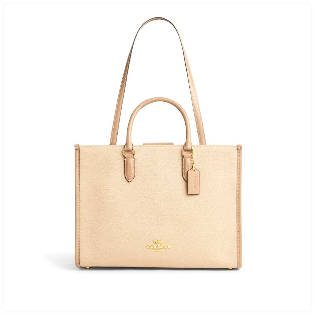 코치 Maggie Tote Bag In Colorblock 이미지