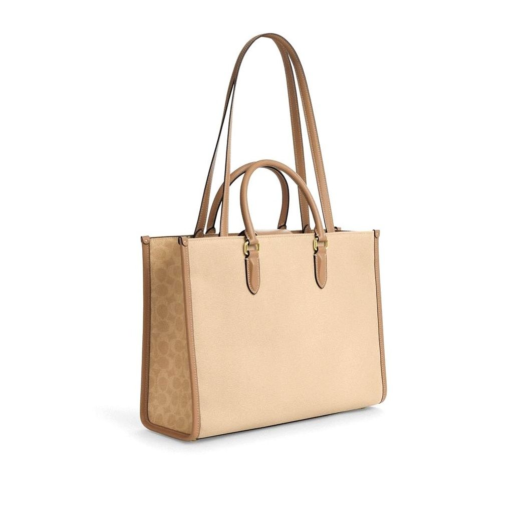 코치 Maggie Tote Bag In Colorblock 이미지