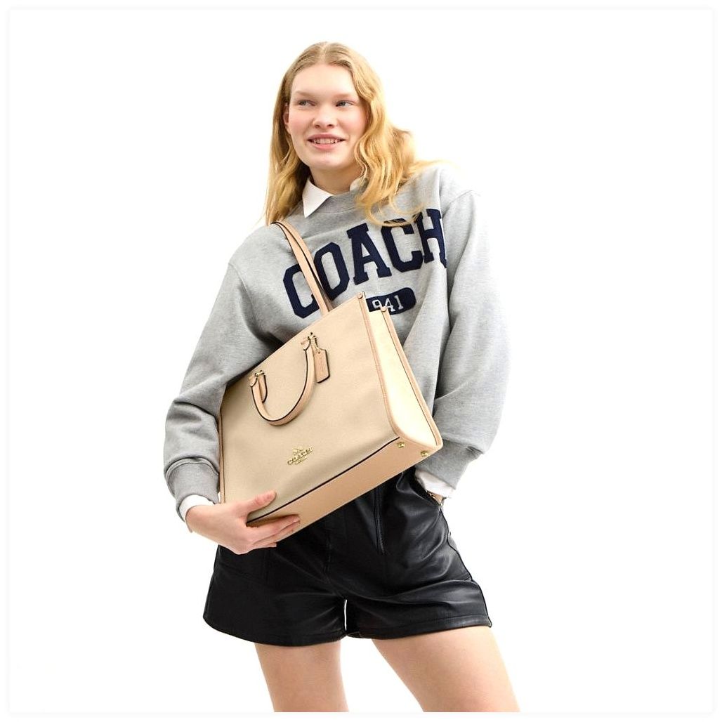 코치 Maggie Tote Bag In Colorblock 이미지