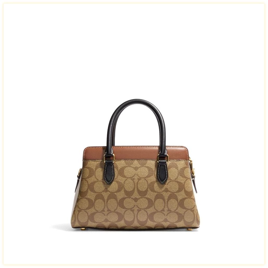 코치 Mini Darcie Carryall Bag In Colorblock Signature Canvas 이미지