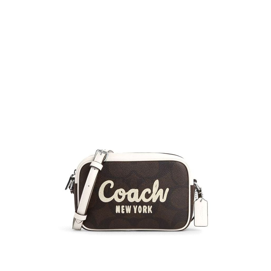 코치 Mini Jamie Camera Bag In Signature Canvas With Coach Print 이미지