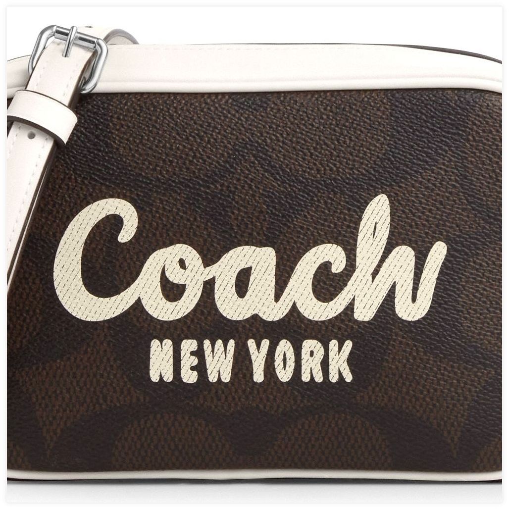 코치 Mini Jamie Camera Bag In Signature Canvas With Coach Print 이미지